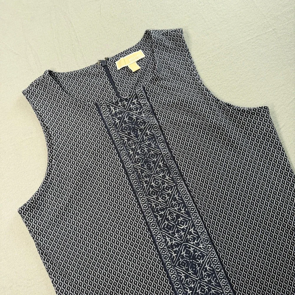 Michael Kors Navy Printed Mini Dress